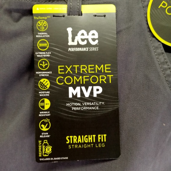 Lee Men Performance Series Extreme Comfort MVP Straight Fit Cargo Pants 38x29 - Picture 2 of 9